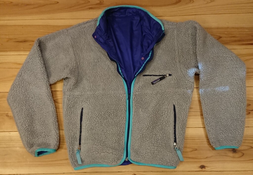 ９０s patagonia パタゴニアフェザーグレーグリセード プルオーバー